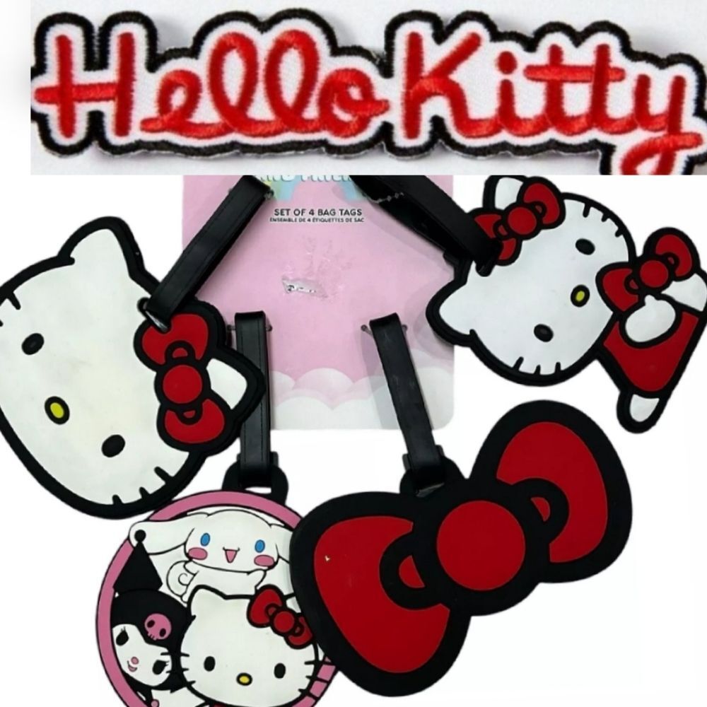 Hello Kitty & Friends Set Of 4 Luggage Tag Set